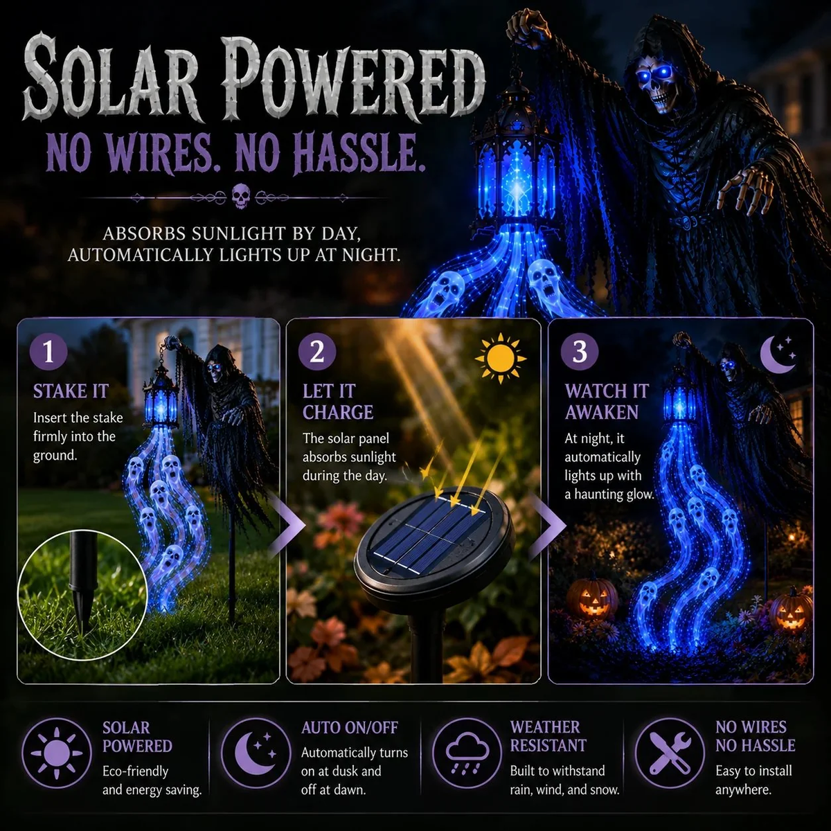 🎁Animated Halloween Garden Light Collection💀