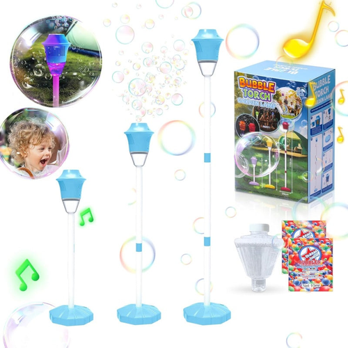 Automatic Standing Bubble Machine with LED Lights &amp; Music