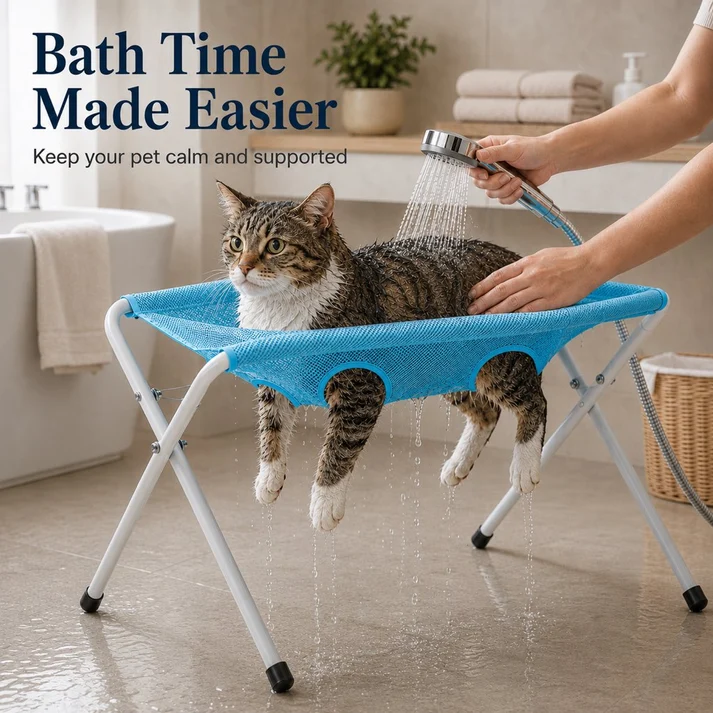Foldable Elevated Dog Grooming Hammock