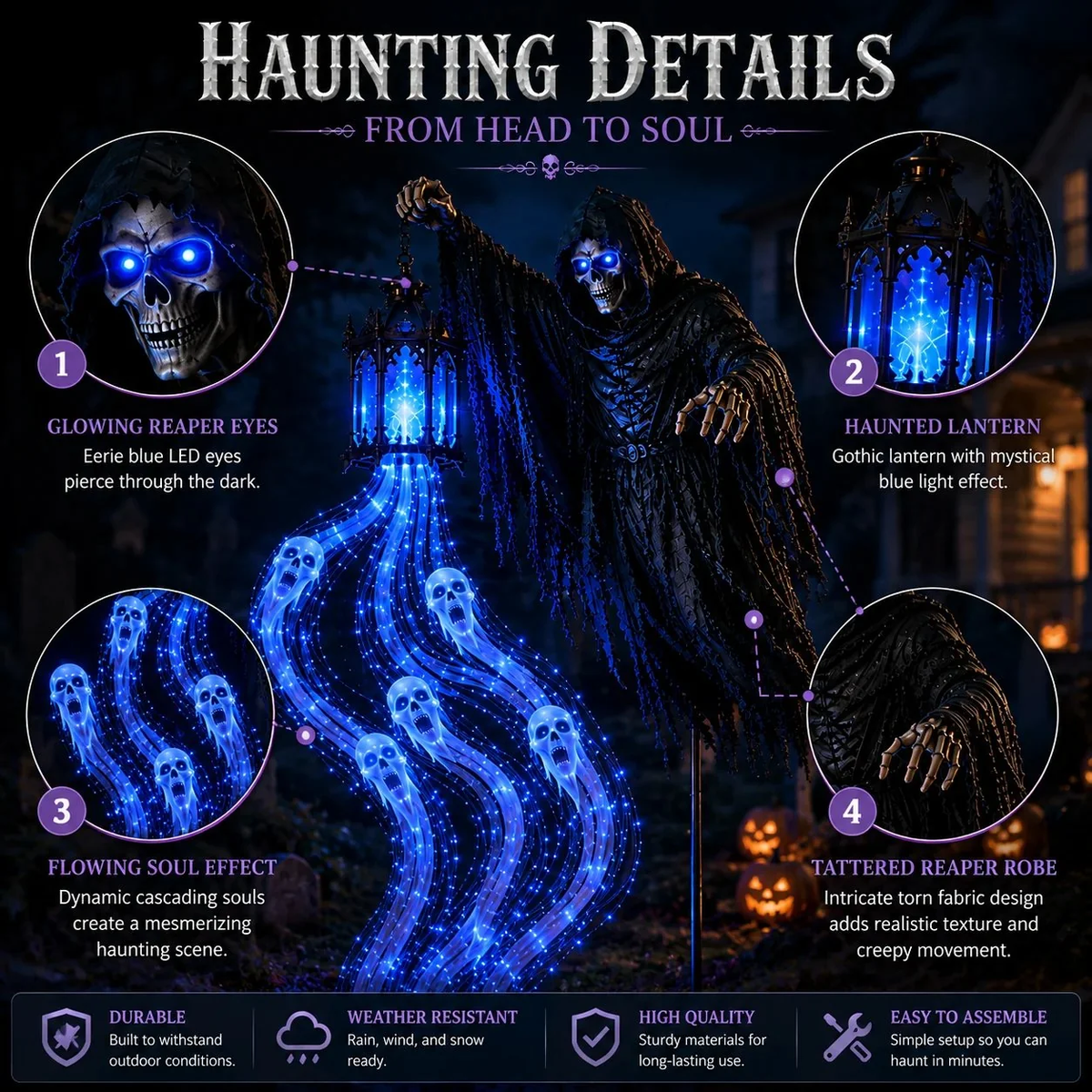 🎁Animated Halloween Garden Light Collection💀