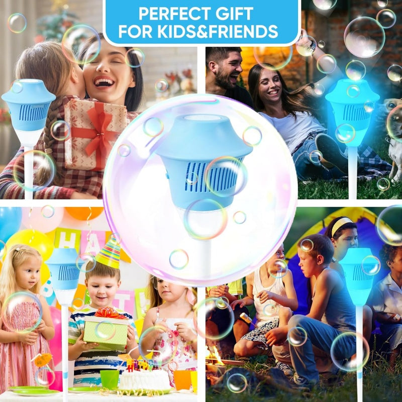 Automatic Standing Bubble Machine with LED Lights &amp; Music