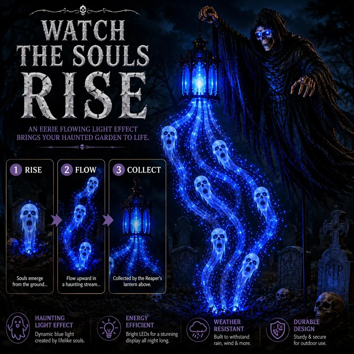 🎁Animated Halloween Garden Light Collection💀